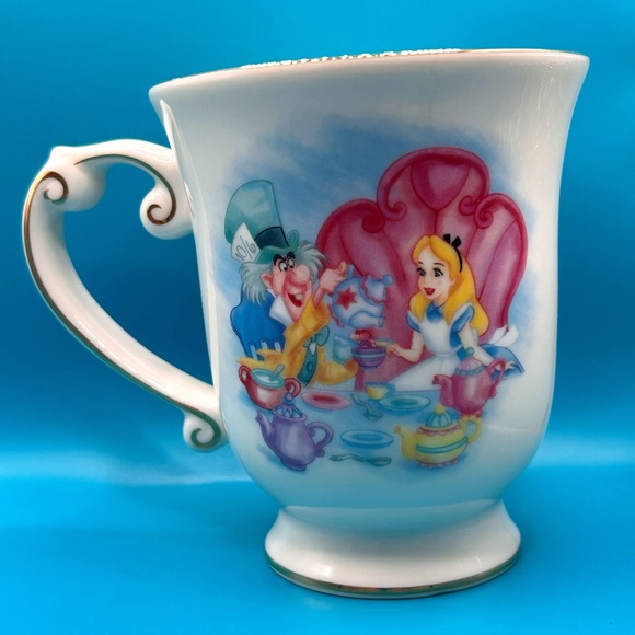 Original Disney Parks: Alice in Wonderland Mad Hatter Ceramic Coffee Mug Teacup - Picture 1 of 5